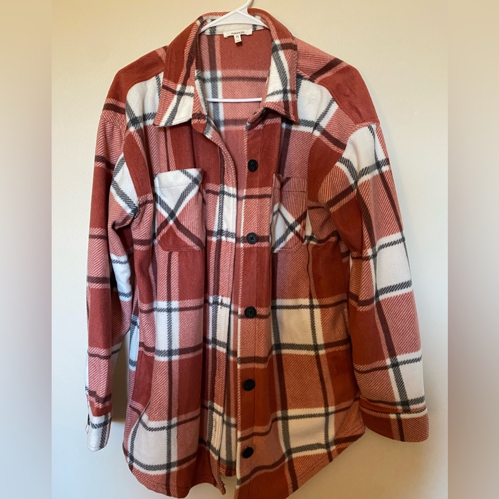 Red and White Shacket